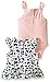 Calvin Klein Baby-Girls Printed Navy Top with Pink Solid Body and Navy Shorts