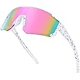 SEKKAF Youth Baseball Sunglasses for Boys Girls Age 6-12 Softball Cycling Sports Sunglasses for Kids Lightweight Frame