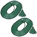 DEWENWILS 25 FT Green Outdoor Tri-Tap Extension Cord Splitter, Weatherproof 16/3 SJTW Power Cable for Outdoor String Light, Holiday Decoration and Landscaping Lights, ETL Listed, Pack of 2