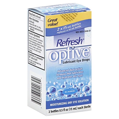 Visine For Contacts Lubricating Rewetting Eye Drops, 0.5 oz (Pack of 3