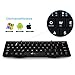 EC Technology Foldable Bluetooth Keyboard, Ultra Slim Portable Wireless Keyboard with Pocket-size, Ergonomic Design, for IOS/Android/Windows - Black