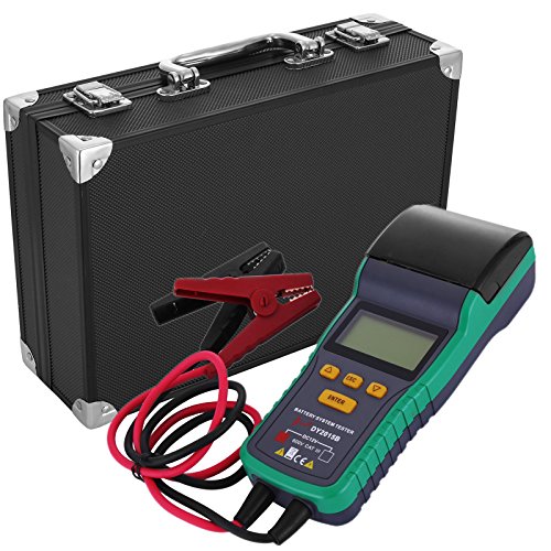 LOVSHARE Battery Tester 12V Battery Analyzer with Printer 30AH-200AH Automotive Battery Tester Digital Battery and System Health Tester for Car Truck Lead-acid Starting Battery