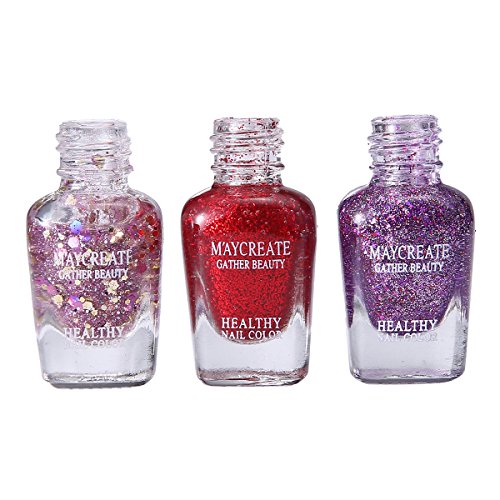 Skymore 6pcs Nail Polish Set, Water-Based Peel-Off Gel Nail Lacquer Kit Beauty Gloss Non-toxic Nail Care Art Set For Women Lady Girls 708
