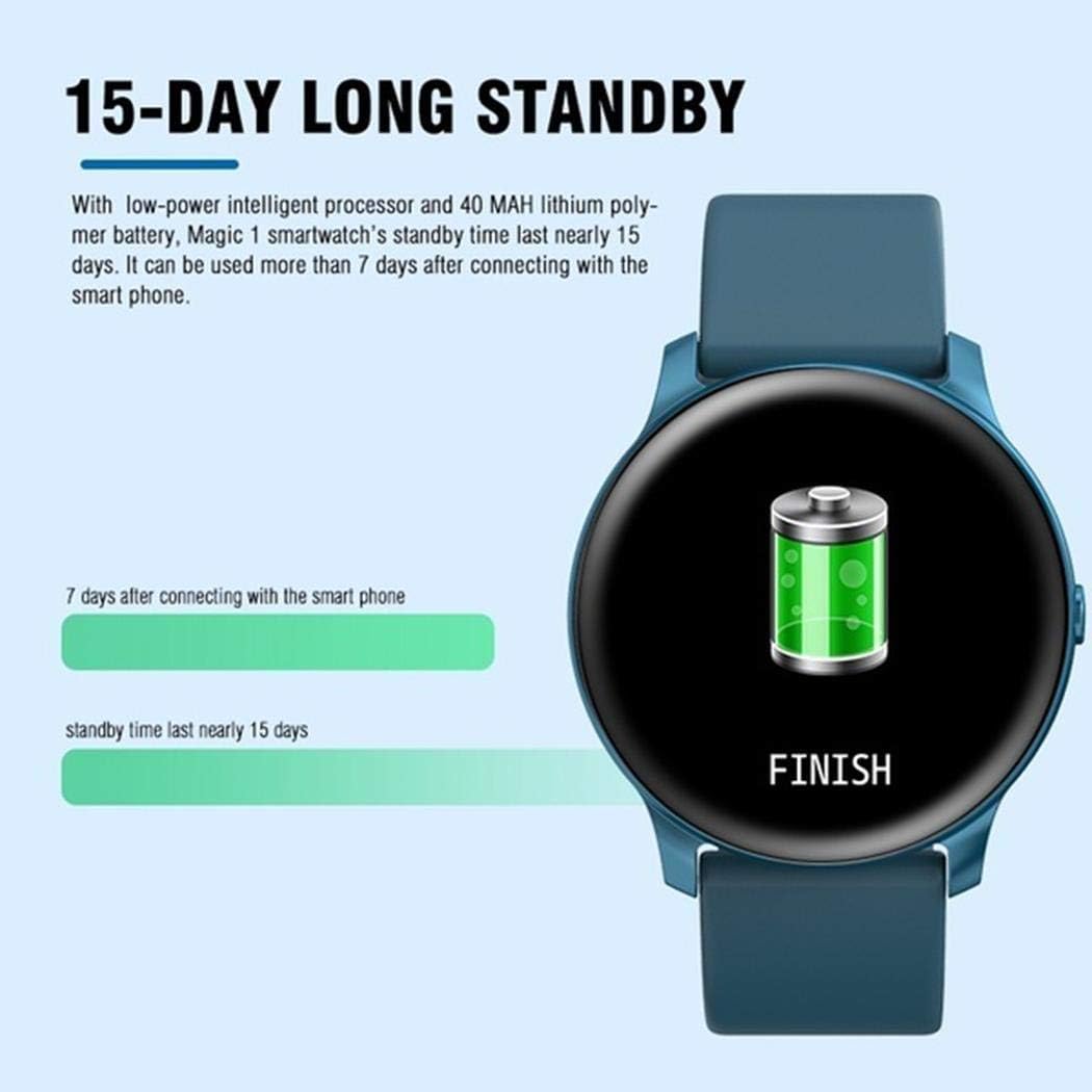 Zimrio KW19 1.3 Inch Smart Bracelet Multi-Functions Sport Mode Bluetooth Smart Watches with Heart Rate Monitor Sleep Monitor Calorie Counter Call Reminder