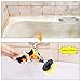 4 Piece Drill Brush, ROTEK Drill Cleaning Brush Set Yellow Nylon Power Drill Scrub Brush Attachment for Tile, Grout, Tub, Shower, Bathroom, Kitchen, Auto