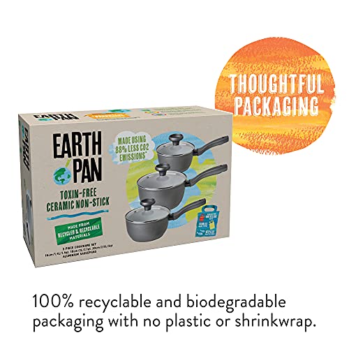 Prestige Earth Pan Induction Hob Pan Set 4 Piece Non Stick Pots and