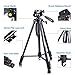 Tripod for Camera - Camopro 62 Inches Lightweight Aluminum Alloy Portable Travel Tripod with Carry Bag for SLR DSLR Camcorder Camera Video DV Lenses Camcorders GoPro Devices Microphones - Tripod