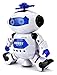 Digital Dancing Warrior Toy Robot Figure w/ Colorful Rotating Lights, Music, Dancing Action, 360 Degree Spins