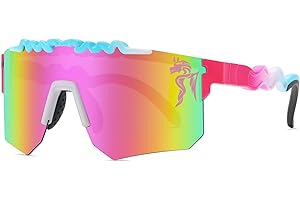 RICONE Two Sizes Cycling Sunglasses Polarized UV400 for Adults Youth Boys Girls Men Women Baseball Sports Glasses Outdoor