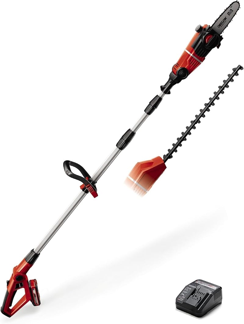 Einhell 18V Power X-Change Cordless 2-in-1 Hedge Trimmer Chainsaw GE-HC 18 Li T