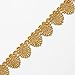 1 Inch Metallic Gold Lace Trim for Bridal, Costume or Jewelry, Crafts and Sewing by 1 Yard, LP-MX-673