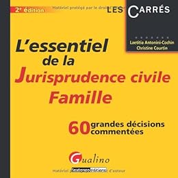 L' essentiel de la jurisprudence civile famille