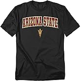 Official Collegiate Arch Logo Black Unisex Adult T Shirt Collection 1