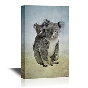 Wild Animal Mother Koala and Baby Koala
