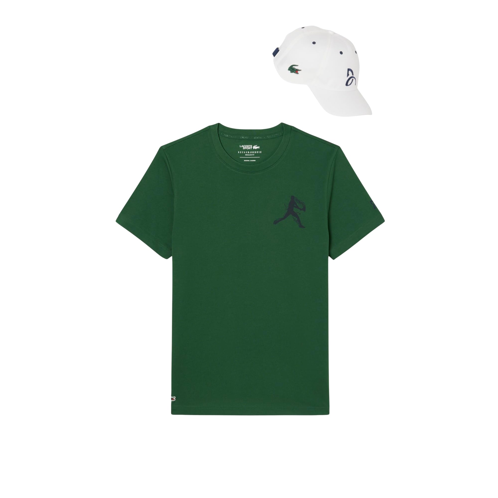 Lacoste Men’s Tennis x Novak Djokovic pack, Green/Navy Blue, X-Large