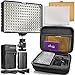Altura Photo 160 LED Video Light for DSLR Camera and Camcorder Complete Kit - Ultra Bright Dimmable with Battery, Charger, Filters, and Carry Case (Canon, Nikon, Panasonic, Sony, Samsung, Olympus)