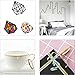 10 Pieces 5 mm Width Graphic Chart Tape, Nydotd Colored Whiteboard Grid Marking Tapes Self Adhesive Artist Tape Dry Erase Gridding Tape for Decor Craft Office Marking, 5 Colors