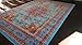 Generations pre8023LightBlue_2x4 Oriental Traditional Isfahan Persian Area Rug, 2' x 3', Light Blue/Navy/White/Orange/Yellow/Crimson Red