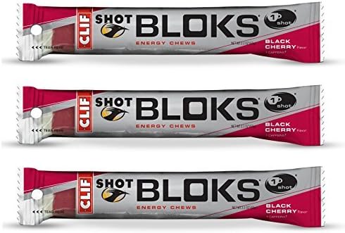 Clif Shot Bloks - Black Cherry (3 x 2.1oz Bars) by Shot Bloks