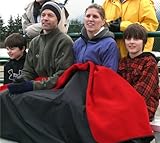 Mambe Extreme Weather 100% Waterproof/Windproof Outdoor Blanket, Camping Blanket and Stadium Blanket with Premium Stuff Sack Made in the USA