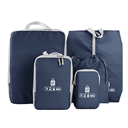 Travel packing organizer 5 set, bubm waterproof packing…