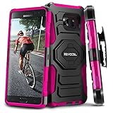 Evocel® Galaxy Note 7 [New Generation] Rugged Holster Dual Layer Case [Kickstand][Belt Swivel Clip] For Galaxy Note 7 (2016 Release), Pink (EVO-SAMNOTE7-XX05)