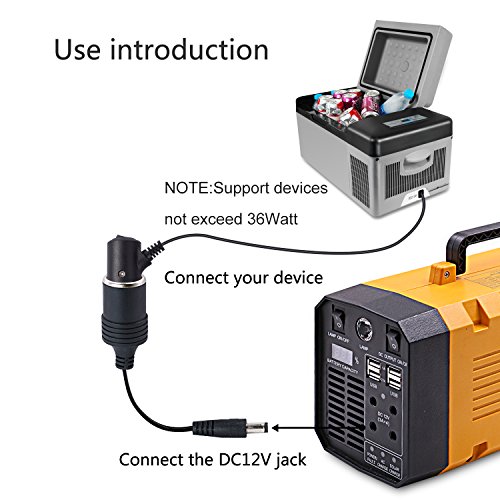 Chafon Female Cigarette Socket to DC 5.5mm x 2.1mm for Car Charger UPS Battery Backup and Portable Generator - Thumbnail 5