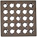 Ebbe E4403 Square Shower Drain Grate, Black Chrome