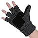 Vmevo Winter Knitted Convertible Fingerless Gloves Unisex Warm Wool Mitten Glove