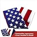 G128 American USA Flag | 3x5 Ft | Double ToughWeave Series Double Sided Embroidered 210D Polyester | Country Flag, Embroidered Stars, Sewn Stripes, Indoor/Outdoor, Brass Grommets, Heavy Duty, 2-ply
