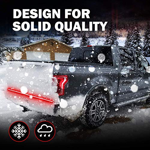 NBWDY 60 Inch 450 LEDs Red Multi Function Truck Tailgate Light Bar Double Row LED Flexible Strip Running Turn Signal Brake Reverse Tail Light for Pickup Trailer SUV RV Van Car Towing Vehicle - Thumbnail 4