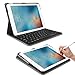 INFILAND iPad Pro 9.7 Keyboard Case - Ultra-Thin Smart Stand Cover Case with Apple Pencil Holder and Bluetooth Keyboard for Apple iPad Pro 9.7 Inch 2016 Release Tablet (with Auto Wake/Sleep), Black