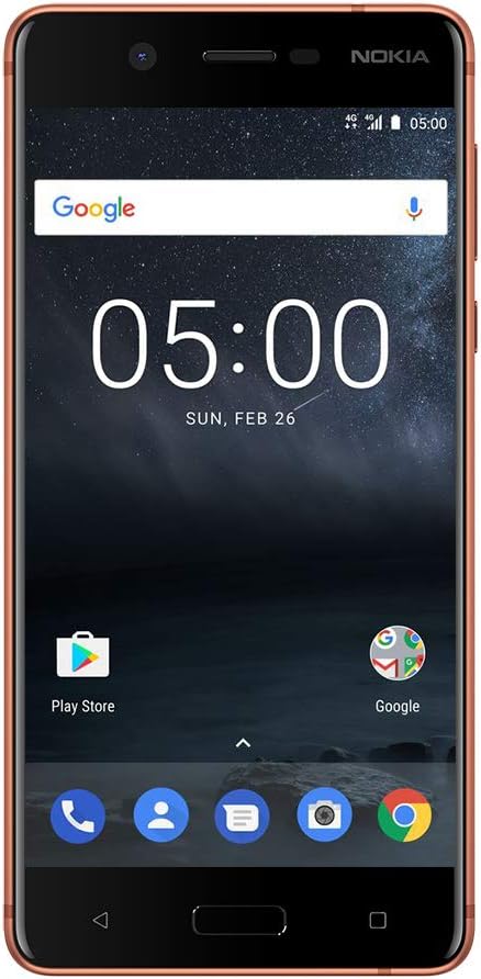 Nokia 5 - Android 9.0 Pie - 16 GB - Single Sim Unlocked Smartphone (AT&T/T-Mobile/Metropcs/Cricket/Mint) - 5.2" Screen - Copper