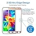 S5 Screen Protector, Pofesun Titanium Alloy Premium 9H Rounded Edge Tempered Glass Screen Protector Film Guard for Samsung Galaxy S5-Scratchproof/Oil Resistance/Anti-Fingerprint/Bubble-Free-Champagne
