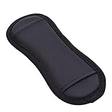 Bluecell Black color Shoulder Pad with PU and Nylon for Shoulder Bag/ Messenger Bags for Bags/Briefcases/Luggage (8.5inchX2.5inch)