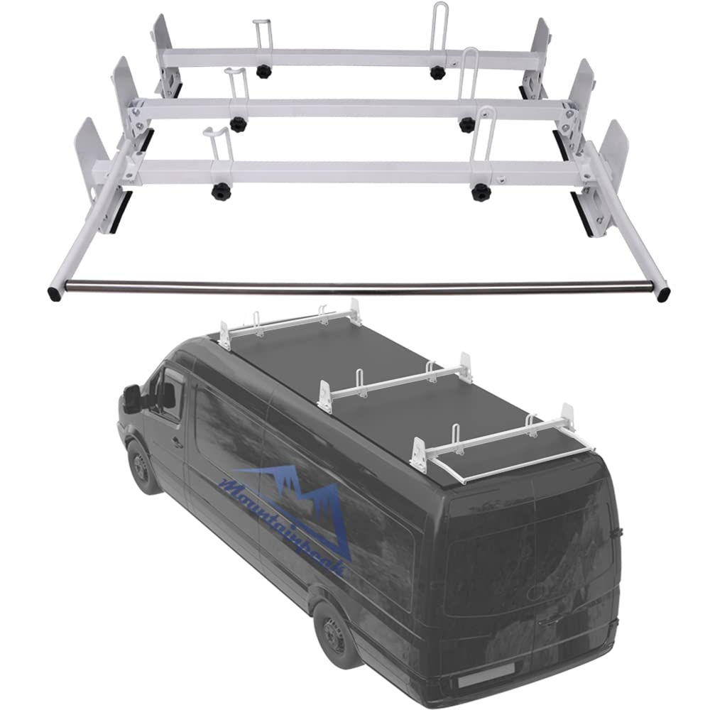 Side Rack For Van Mountainpeak Adjustable Van Roof Ladder Racks with Cargo Roller Fit for ...
