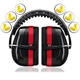 Ear Protection for Shooting Hearing Protector Muffs | Maximum Noise Cancelling Headphones for Mowing Kids Gun Range Soundproof | Bonus 6 Pair of Best Safety Ear Plugs by EarMuffs Armor Baby Toddler