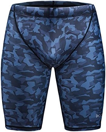 K898Men's Square Leg Swimming Jammer Shorts UPF50+,Men Swimsuit Swim Jammers Fabric Shape Retention