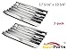 Hongso SPA931 (2-pack) Stainless Steel Heat Plates (Heat Shield, Heat Tent, Burner Cover, Vaporizor Bar, and Flavorizer Bar) Replacement for Kirkland 720-0432, 720-0193, Costco 720-0193, 720-0432