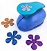 TECH-P® Creative Life 2- Inch Multi-Pattern Hand Press Album Cards Paper Craft Punch,Card Scrapbooking Engraving Kid Cut DIY Handmade Hole Puncher,Paper Craft Punch. (Flower 5)