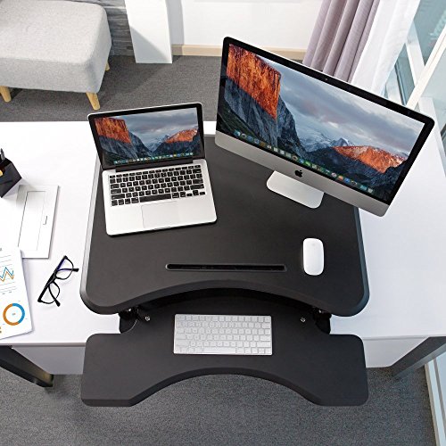 TaoTronics Height Adjustable Standing Desk, 32" Pneumatic Adjustable