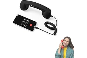 Pop Phone Retro Handset USB C,Retro Phone Handset with Type-C Cable,Retro Phone Plug into Cell Phone for iPhone & Android,202