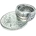 King of Coin Rings Handmade From a 1921 US Morgan Silver Coin Size 10