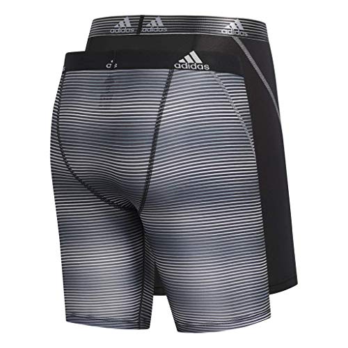 adidas Men's Sport Performance Midway Underwear (2Pack), Sundown Black