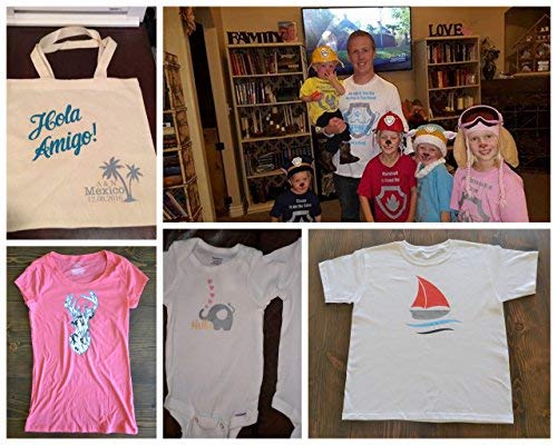 Firefly Craft Heat Transfer Vinyl Bundle | Basic HTV Vinyl Bundle | Iron On Vinyl for Cricut andSilhouette | 6 Best Selling Colors Including our Best Selling White HTV - 12" x 20" Each