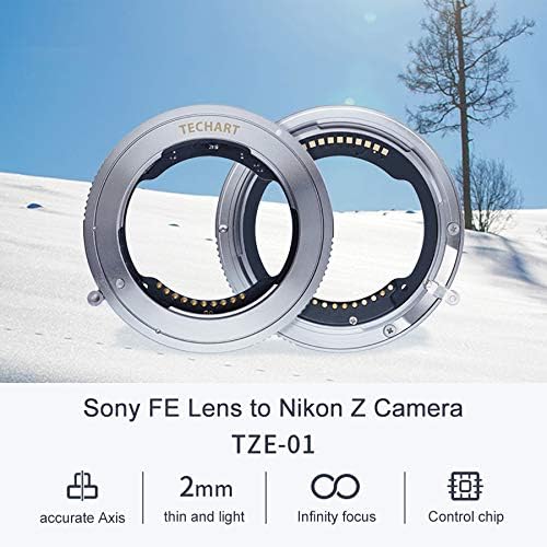 TECHART TZE-01 Camera Lens Adapter Ring Auto-Focus for Sony FE Lens Tamron Sigma F Mount Lens to Nikon Z Mount Camera Z6 Z7