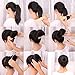 iWenSheneg Hot Buns 4 Pieces Magic Hair Styling Twist Ring Former Shaper Chignon Bun Maker Curler Accessory (2 Large & 2 Small) (Beige)