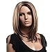 Kamo Women & Girls Cute Straight Fashion Wig Heat Resistant Synthetic Replacement Wigs + Wig Cap