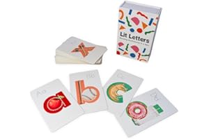 Lit Letters Flash Cards Official Lit to Lead Product | Learn Letter Sounds up to 2X Faster | Alphabet Flash Cards | Embedded Pictograph Mnemonic