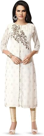 White kurti amazon Clearance